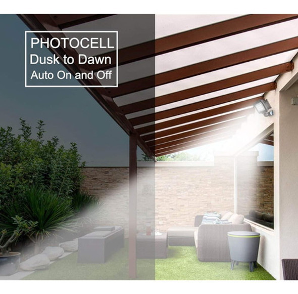 Dakason 30w Led Luz De Inundación Al Aire Libre, Fotocélula 1