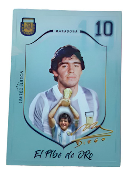 Card Diego Armando Maradona Edição Especial - Importado 0 Card Diego Armando Maradona Edição Especial - Importado 0