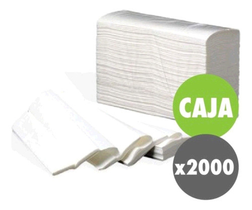 Toallas Intercaladas Para Manos - Blancas Premium 20cm 2000u 1