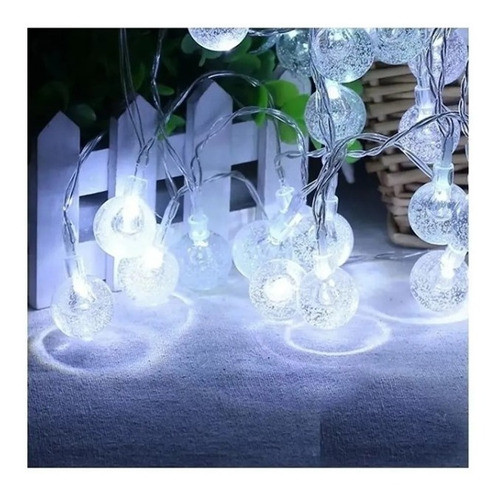 Guirnlada Led 28 Bolitas Luz Fria Kermes Deco Navidad 1