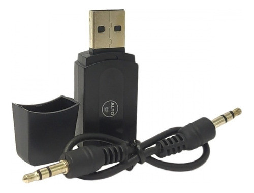 Adaptador Bluetooth Receptor De Musica C/ Cabo Auxiliar 1
