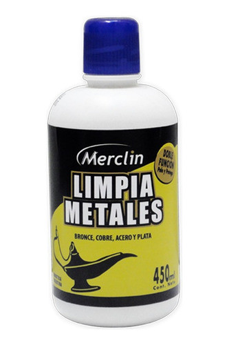 Limpia Metales Merclin Pule Protege Bronce Plata Cobre 450ml 0