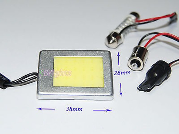 Una Pieza Nueva 24 Chips Cob Led Panel De Luz Con T10 + Ador 1