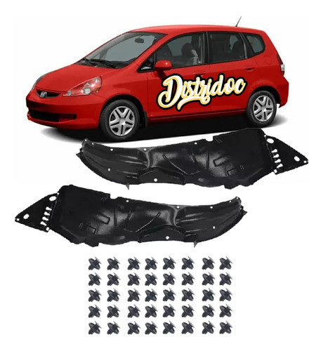 Kit X2 Guardaplast Pasarueda Delanteros Honda Fit 2003 /2008 0