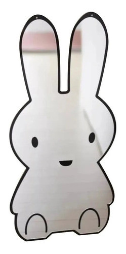Espejo Acrílico Niños Inastillable Conejo Montessori 0