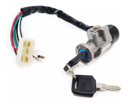 Llave Contacto Arranque Honda Wave 6 Cables C/traba Solomoto 0