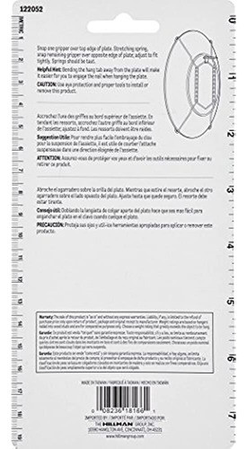 Hillman 122052 Plate Hangers 811 Con Protectores De Punta 1