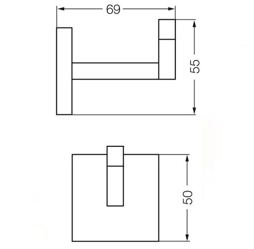 Percha Fv Dominic 166r/85 Accesorio De Baño Cromo Baño 1
