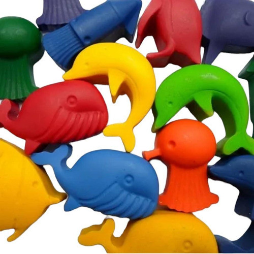 Crayones - Souvenirs - Marinos : Ballena Delfin Pinguino X24 0