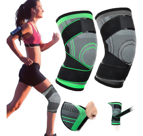 Joelheira De Compressão Ortopedica Ajustável Proteção Fitnes Cor Preto Tamanho Xxgg 0