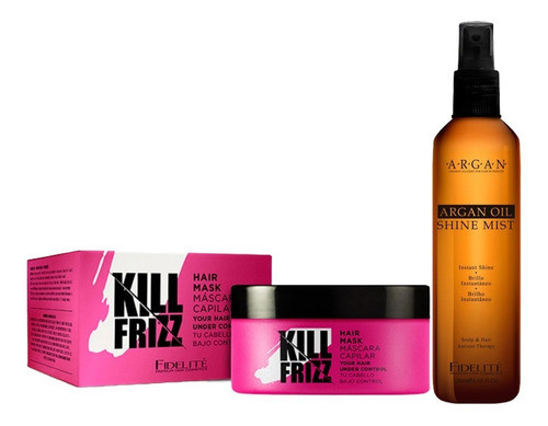 Brillo Instantáneo Argán Fidelite + Mascara Kill Frizz 250ml 0