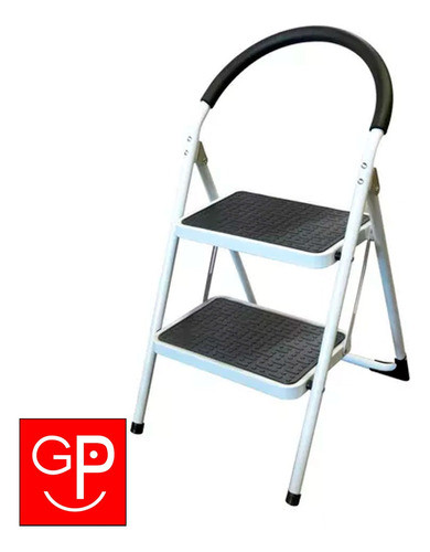 Escalera Plegable 2 Escalones Anchos Con Goma G P 1