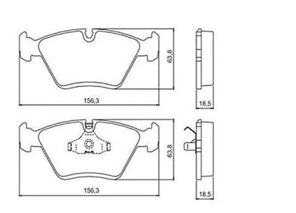 Pastillas Freno Delanteras Bmw Serie 3 (e46) 320 2.0d 1