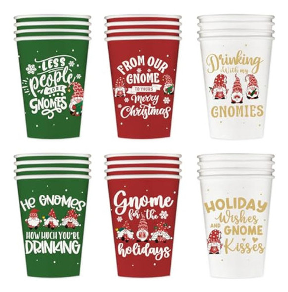 Gnome Christmas Decorations, 60 Pack Gnome Paper 0