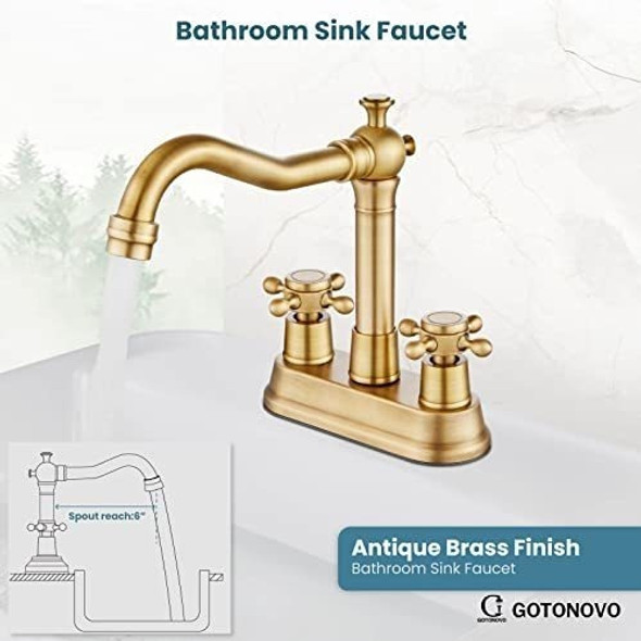 Griferia Para Pileta De Baño Bronce Antiguo +drenaje Pop Up 1