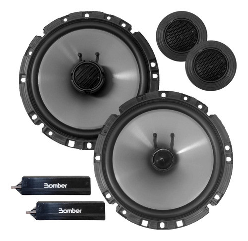 Parlantes Componentes Bomber 6 Pulgadas 60w Rms Kit Mobile 0