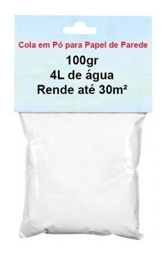 Cola Para Papel De Parede 100g Faz De 6 A 8 Rolos Promoção 0