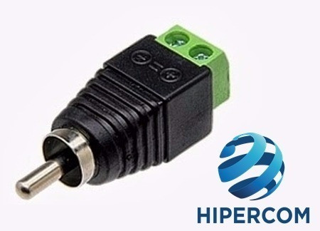 Ficha Rca Macho A Bornera Led Cctv Plug 1