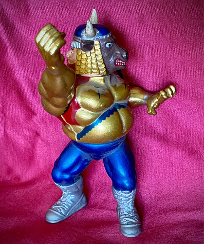 Antiguo Juguete Mannix Monsters Warrior Bootleg Vintage 1