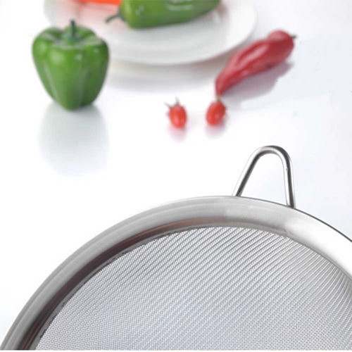 Colador Cernidor Diámetro 24 Cms Malla De Alambre Mango Inox 1