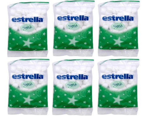Pompones De Algodon Estrella Desmaquillante X 50 6 Unidades 0