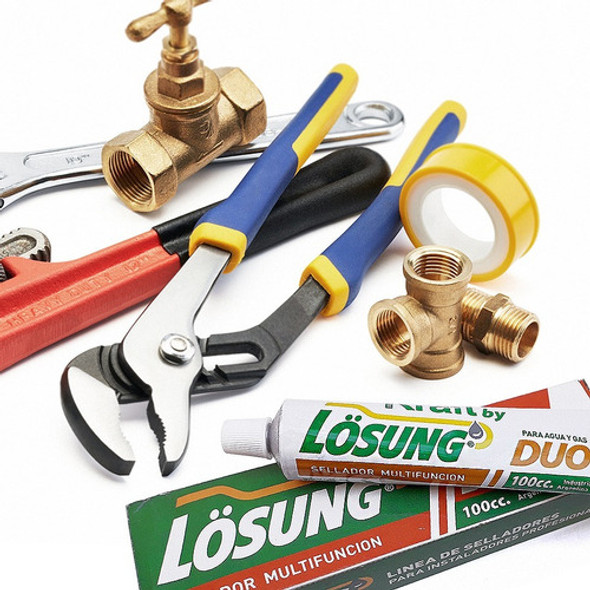 Sellador Rosca Multifuncion Agua Gas Aprobado Kraft Duo 100c 1