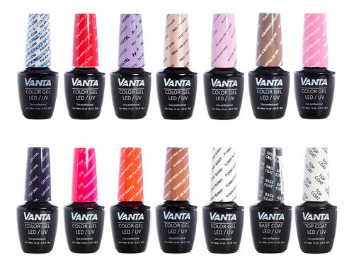 Vanta X12 Esmaltes Semipermanentes Gel On-off + Base + Top 0