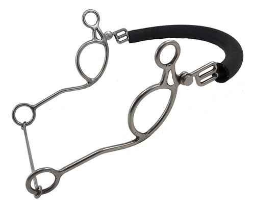 Freno Hackamore Acero Inoxidalbe Con Cadena Recado  Crespo 0