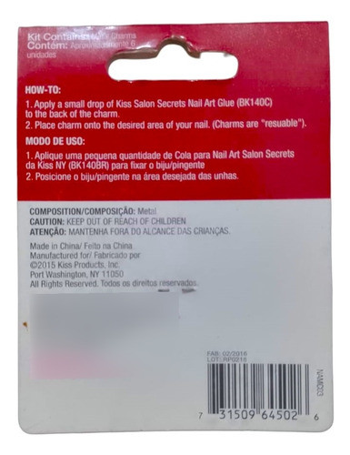 Metal Para Unhas  Kiss Ny Nail Art Biju Namc03 1