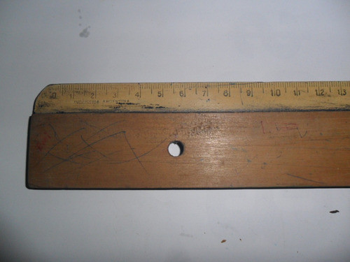 Antigua Regla Escolar De 30 Cm De Madera Coleccion 0