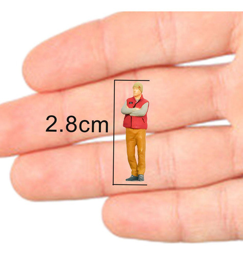 1:64 Modelo De Figura De Menino, Figura Casaco Vermelho 1