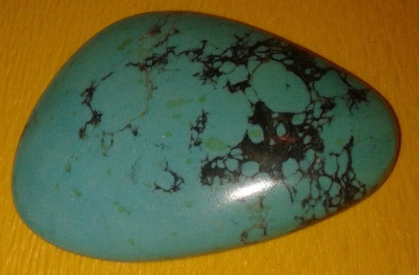 Mineral Roca  Gran Turquesa Cabuchon De Nepal 45 Mm X 34 Mm 1
