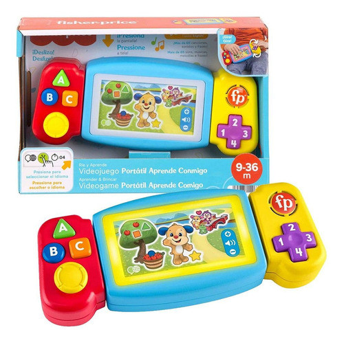 Fisher Price Videogame Portátil Bilíngue Som E Luz - Mattel 0