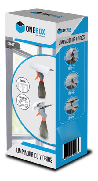 Limpiador De Vidrios Onebox 3 En 1 Rociador + Secador + Paño 1