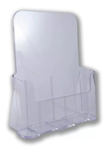 Bandeja Expositor Vertical Porta Folletos Cristal A4 0