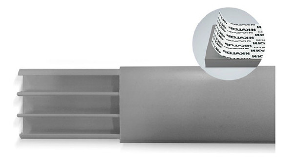 Piso Canal 75x17 Autoadhesivo 2 Metros Kalop Electro Medina 0