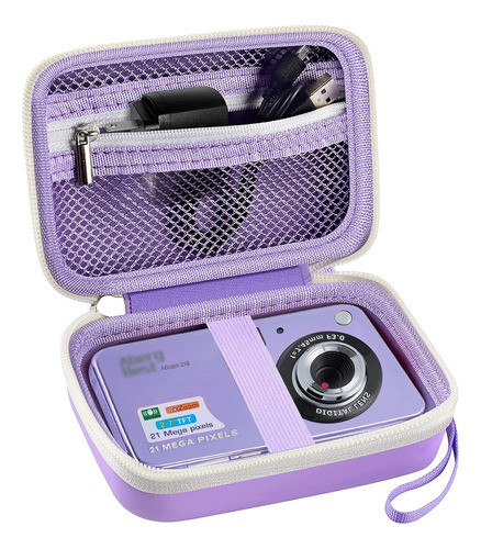 Funda De Camara Digital Compatible Con Kaisoon Gwcase Lila 0