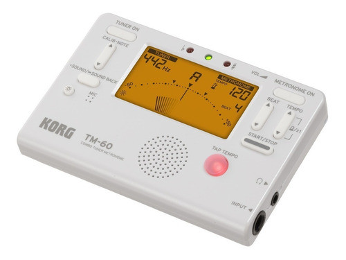 Korg Tm-60 Metrônomo Afinador Digital Compacto Branco 0