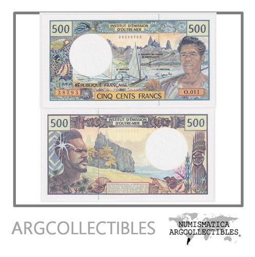 Territorios Franceses Del Pacifico Billete 500 Francos 1990 0