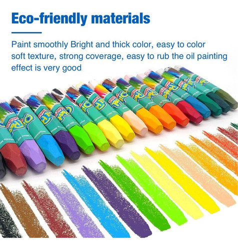 Pasteles Al Óleo No Tóxicos, 36 Colores Surtidos De Pintu. 1