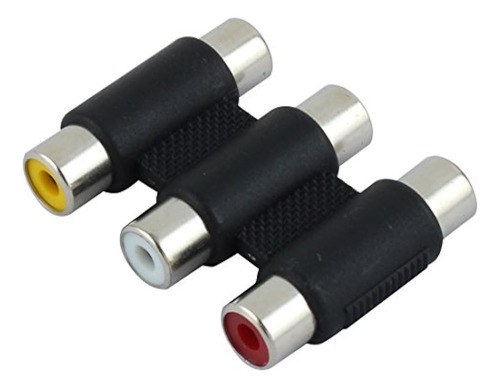 Conector Aleratec Hembra A Hembra 3 Rca 0