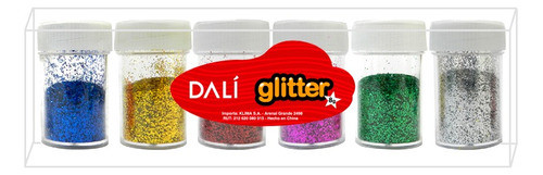 Brillantina - Glitter X 6 Colores Frasco De 8gs 0