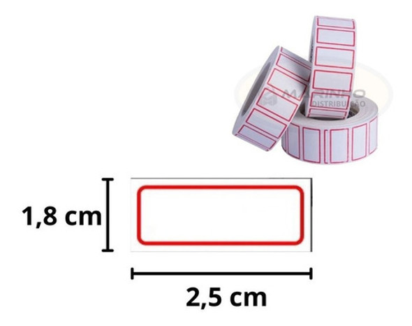 Kit 10 Rolos De Etiquetas Para Etiquetadora Mx5500 1