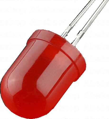 Led Rojo 10mm Difuso Brillo Standard-p 0