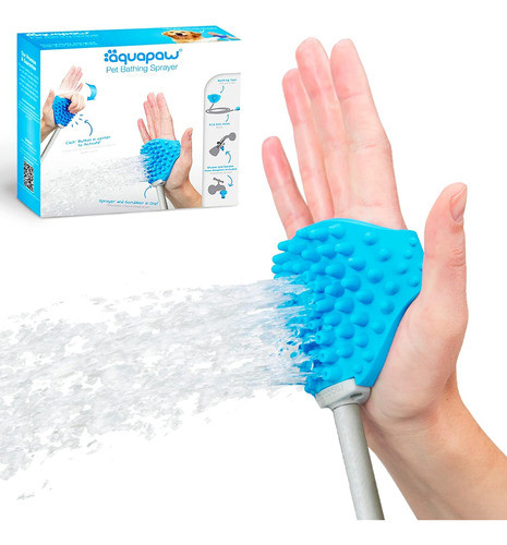 Herramienta De Baño Para Mascotas Rociador Cepillo Ducha 0