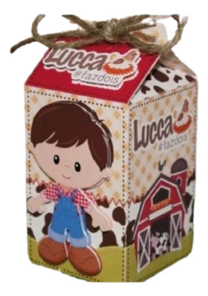 10 Cajitas Milk Box En 3d 2 La Granja Nene 0