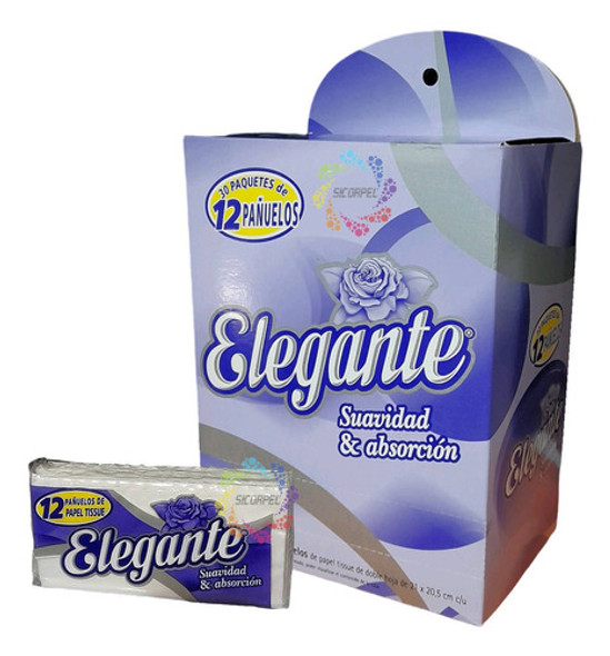 Carilina Pañuelos Papel Tissue Elegante Doble Hoja X 30paq 0