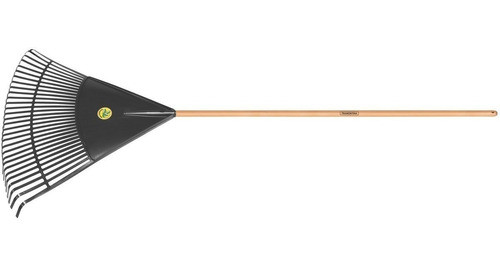 Barrehojas Plástico Negro 22 Dts C/cabo Madera Tramontina 1