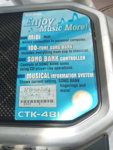 Casio Ctk- 481 Órgano 1
