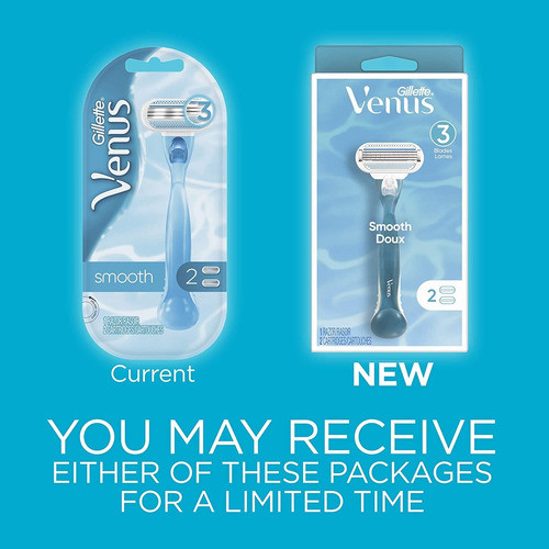 Maquinilla De Afeitar Gillette Venus Smooth Para Mujer, 1 Ma 1